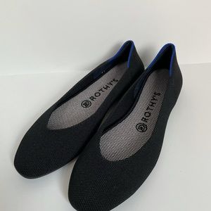 Rothy’s NWB The Point Black Flats SZ 8